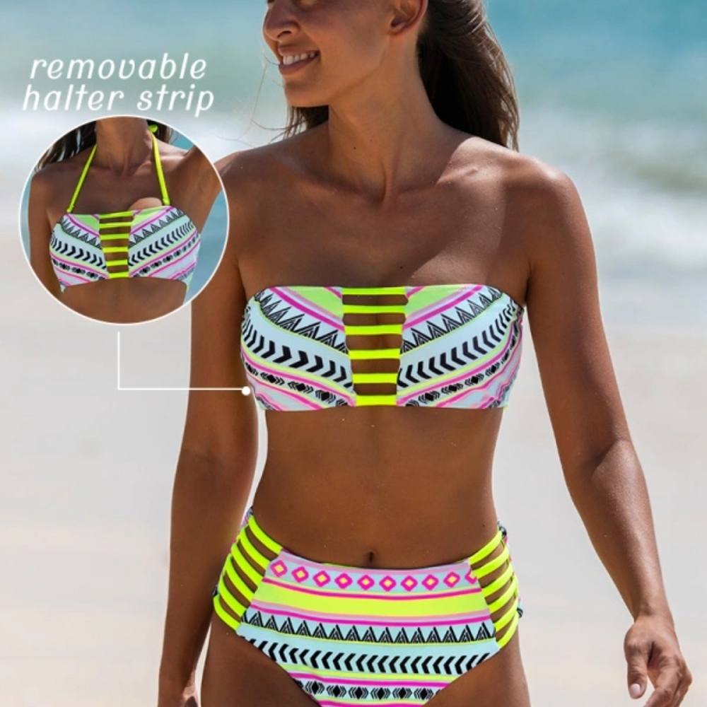 Colorful Geometric Bikini Set